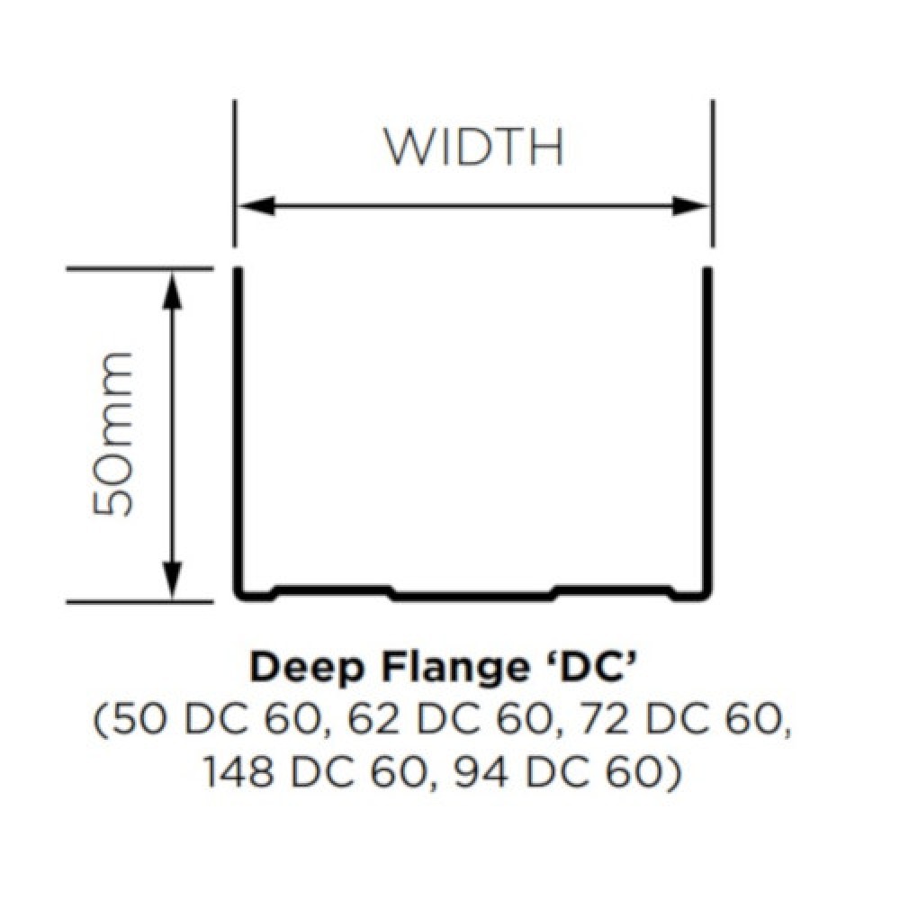 British Gypsum Gypframe 72 DC 60 Deep Flange Channel Dry Lining